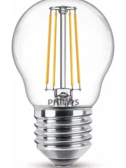 LED Classic E27 Lampe 40 W Tropfenform klar warmweiß 2er-Pack Energieklasse F