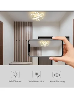 Led Deckenleuchte in Weiß 26W Modern 3000K Warmweiß Kreatives L 26cm