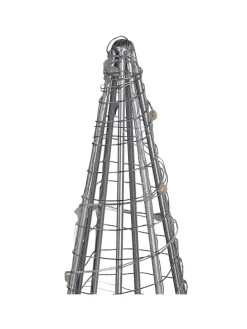 LED Deko PUKSALA in Silber - (W) 20 x (H) 60 x (L) 20 cm