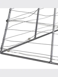 LED Deko PUKSALA in Silber - (W) 20 x (H) 60 x (L) 20 cm