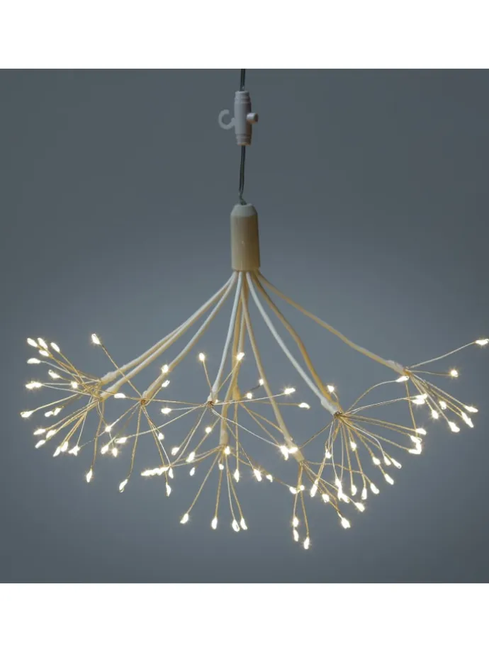 LED Feuerwerk Leuchtstern Firework mit Fernb. D: 25cm in weiß