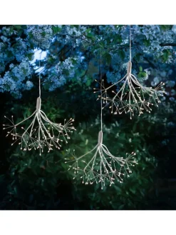 LED Feuerwerk Leuchtstern Firework mit Fernb. D: 25cm in weiß