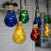 LED Glühbirnen Lichterkette Glow, outdoor, Netzbetrieb, bunt, 3,6m
