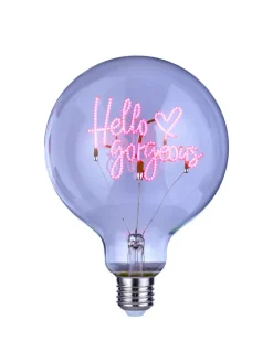 LED Glühlampe BRIGHT LIGHT Hello in Pink