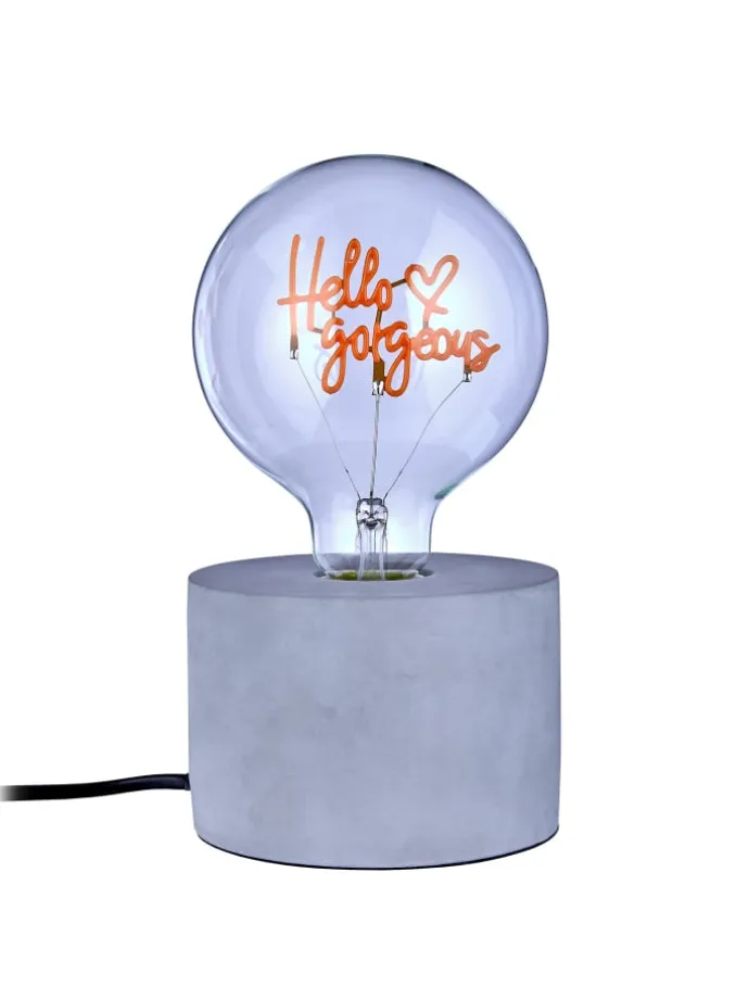 LED Glühlampe BRIGHT LIGHT Hello in Pink