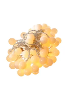 LED Lichterkette Berry/Cherry 60 XL Kugeln bernstein L: 9m in weiß