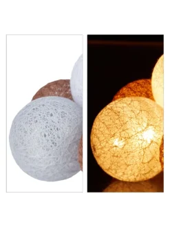 LED Lichterkette in Weiß/Grau/Braun (L)160 cm