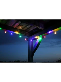 LED Lichterkette 4,80m 24 Lichter Partylichterkette in Bunt
