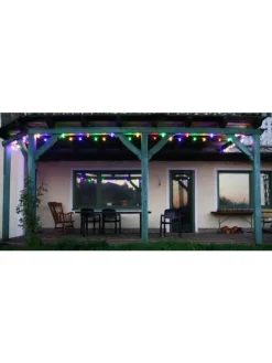 LED Lichterkette 4,80m 24 Lichter Partylichterkette in Bunt
