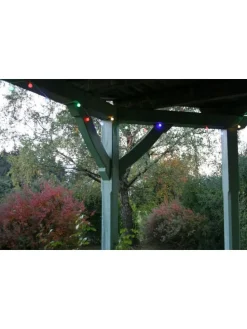 LED Lichterkette 4,80m 24 Lichter Partylichterkette in Bunt