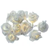 LED Lichterkette Mini Rosen 10 Blumen Batteriebetrieb L: 90cm in weiß