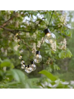 LED Outdoor-Lichterkette ,Partaj, Netzbetrieb, 16 LEDs, klar, warmwe