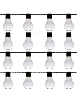 LED Party Lichterkette mit 16 Glühbirnen für Garten L: 4,5m