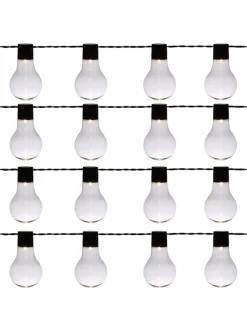 LED Party Lichterkette mit 16 Glühbirnen für Garten L: 4,5m