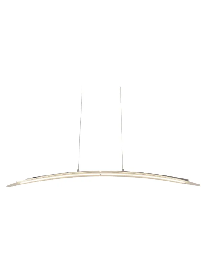 LED Pendelleuchte "SURF" in chrome - (L)100 cm x (B)8 cm x (H)120 cm - EEK G