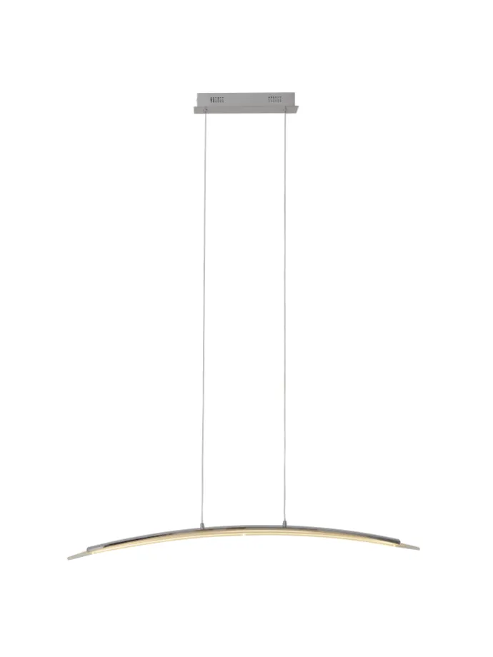 LED Pendelleuchte "SURF" in chrome - (L)100 cm x (B)8 cm x (H)120 cm - EEK G