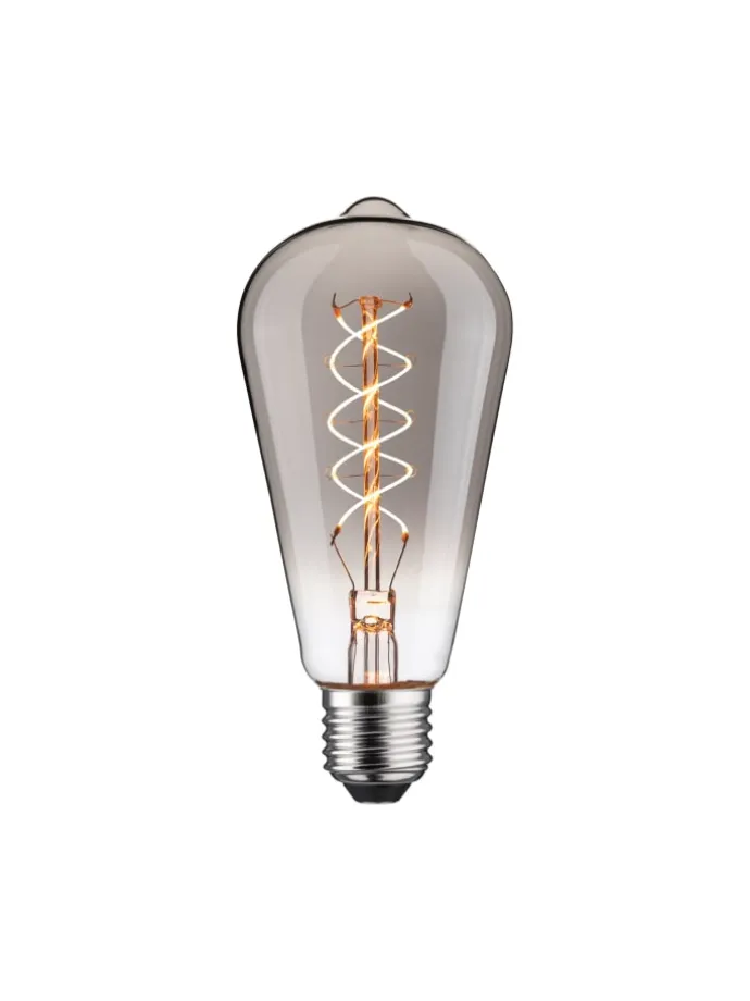 LED Rustic Shine ST64 E27 170lm 4,2W 1800K S 3-step-dim smoke 230V