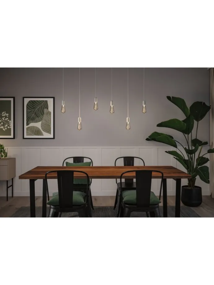 LED Rustic Shine ST64 E27 170lm 4,2W 1800K S 3-step-dim smoke 230V