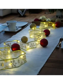 LED Seidenband Geschenkband in gold Länge 2,7m