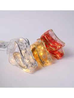 LED Seidenband Geschenkband in gold Länge 2,7m