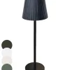 LED Tischlampe dimmbar Touch Farbwechsler IP44 Innen & Außen 36,5x11cm Schwarz