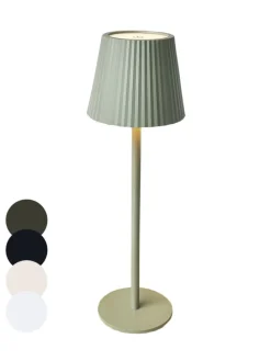 LED Tischlampe dimmbar Touch Farbwechsler IP44 Innen & Außen 36,5x11cm in Grün