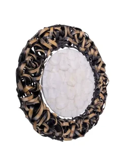 LED Wandleuchte in schwarz - (L)50 cm x (B)50 cm x (H)12 cm - EEK A