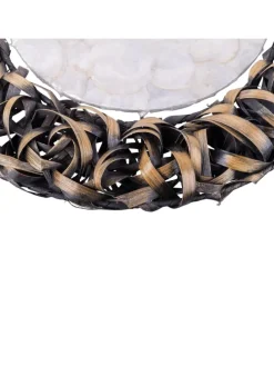 LED Wandleuchte in schwarz - (L)50 cm x (B)50 cm x (H)12 cm - EEK A