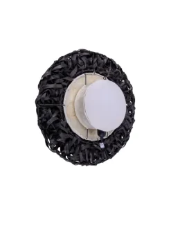 LED Wandleuchte in schwarz - (L)50 cm x (B)50 cm x (H)12 cm - EEK A