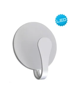 LED Wandleuchte "STAN" in silber - (L)16 cm x (B)8 cm x (H)19 cm - EEK E