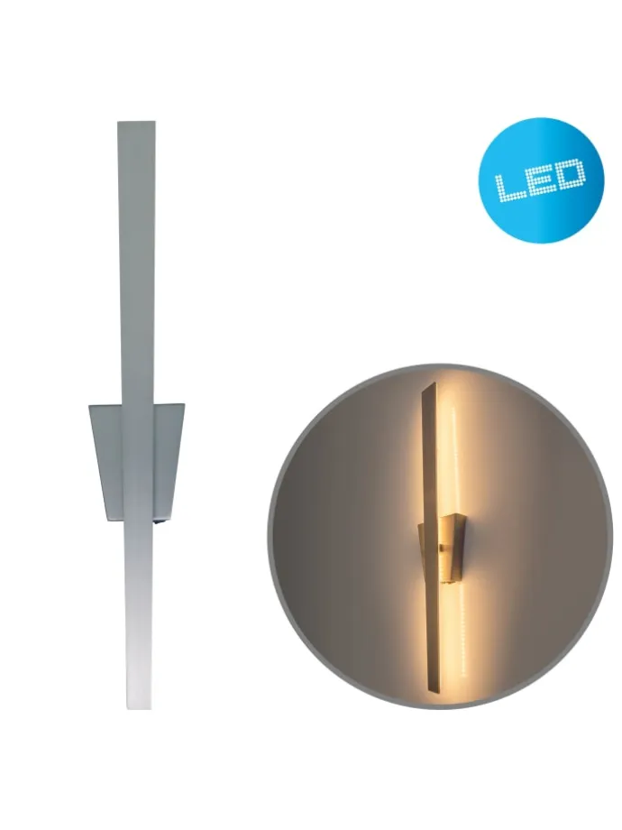 LED Wandleuchte "TREVOR" in nickelmatt - EEK D