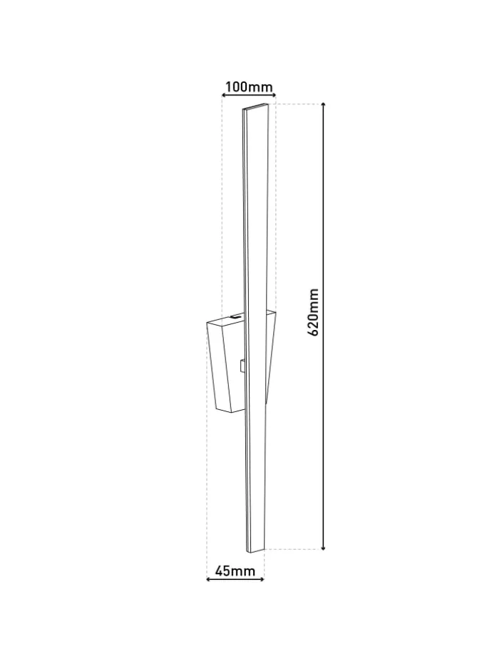 LED Wandleuchte "TREVOR" in nickelmatt - EEK D