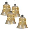 LED Weihnachtsartikel "GLOCKE" in gold - (L)11 cm x (B)11 cm x (H)13 cm