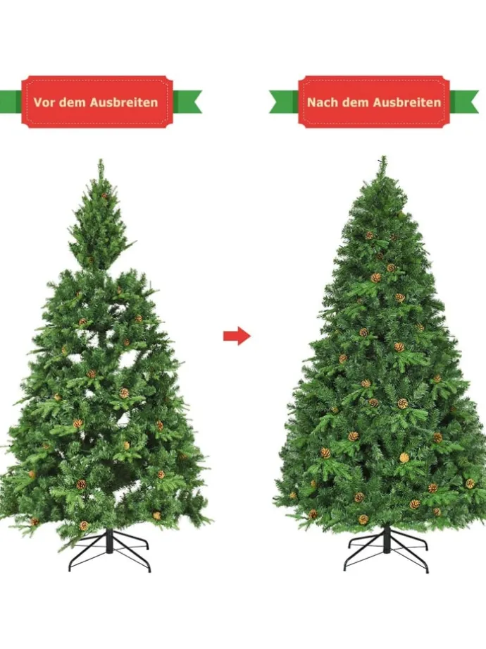 LED Weihnachtsbaum künstlich in Grün