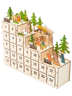 LED-Adventskalender "Weihnachtskrippe" zum Befüllen