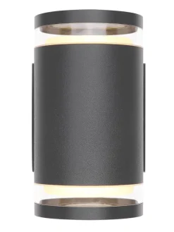 LED-Außenleuchte "Alcala" in Schwarz - (B)10 x (H)16,5 cm