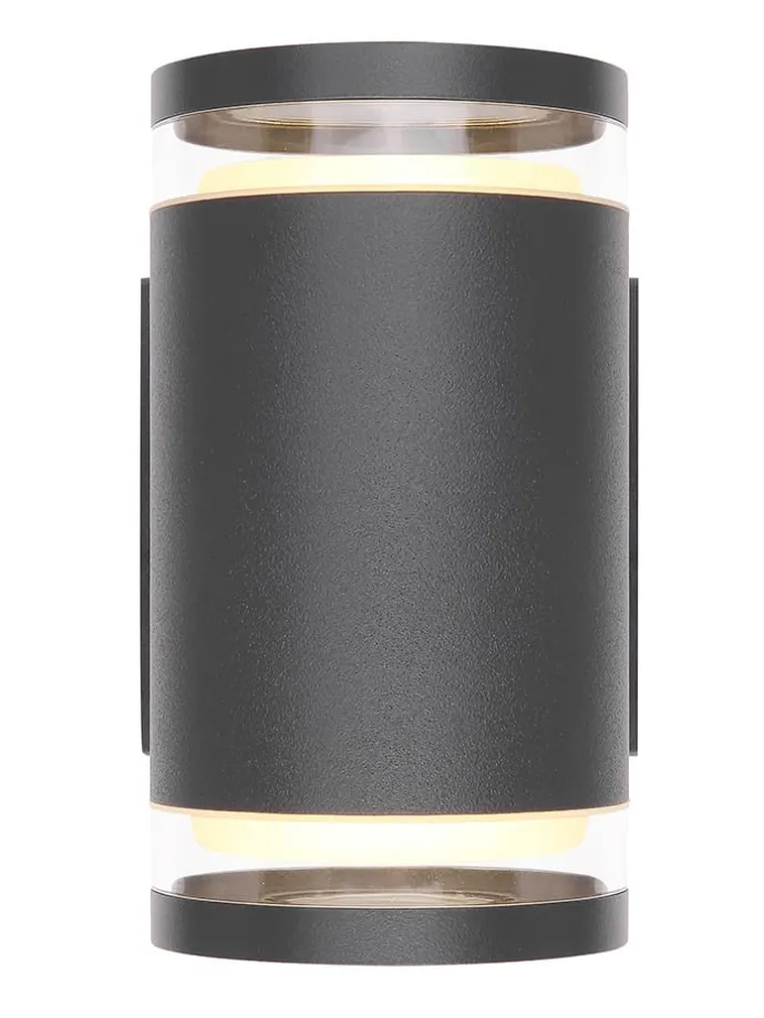 LED-Außenleuchte "Alcala" in Schwarz - (B)10 x (H)16,5 cm