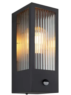 LED-Außenleuchte "Gundula" in Schwarz - (B)12 x (H)32 cm