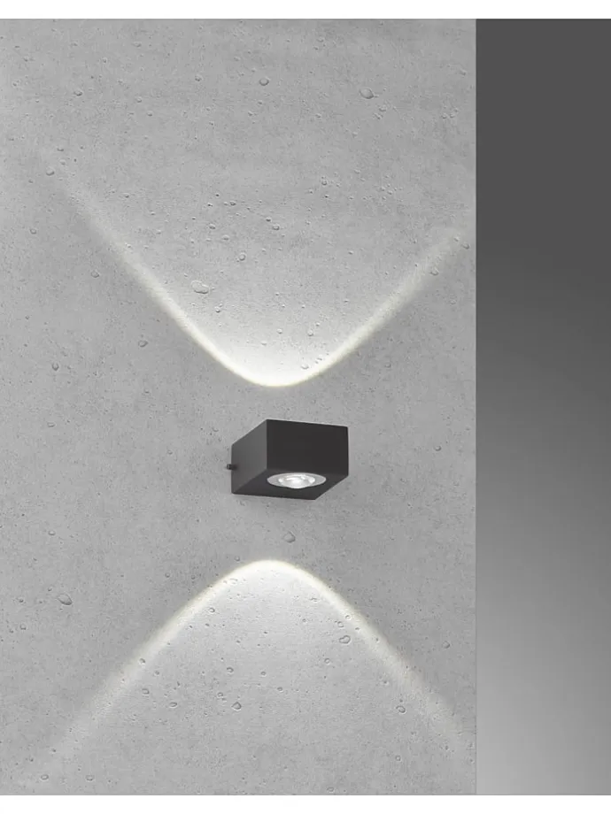 LED-Außenleuchte "Helsinki" in Schwarz - (B)8 x (H)5 cm