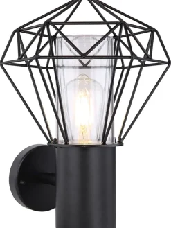 LED-Außenleuchte "Horace" in Schwarz - (B)22,5 x (H)31 cm