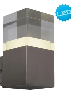 LED-Außenleuchte in Anthrazit - (B)8 x (H)16 cm