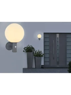 LED-Außenleuchte in Anthrazit - (H)37 x Ø 25 cm