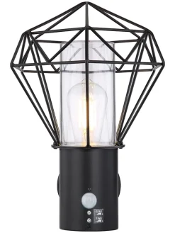 LED-Außenleuchte in Schwarz - (B)22,5 x (H)34 cm