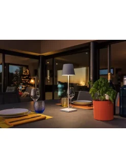 LED-Außenleuchte "Kelly" in Weiß - (H)39 cm