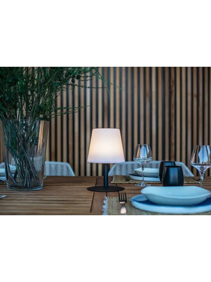 LED-Außenleuchte "Standy" in Schwarz - (H)26 cm