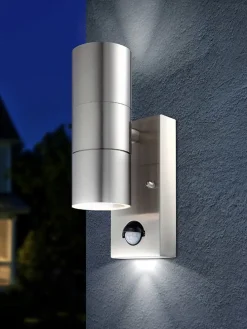 LED-Außenleuchte "Style" in Silber - (B)7 x (H)21,5 cm