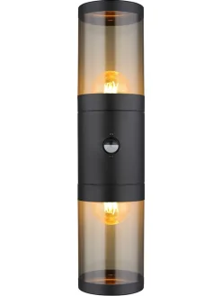 LED-Außenleuchte "Xeloo" in Schwarz - (B)10 x (H)42 cm