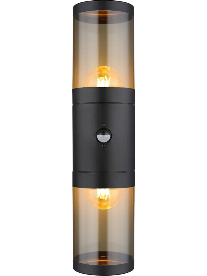 LED-Außenleuchte "Xeloo" in Schwarz - (B)10 x (H)42 cm