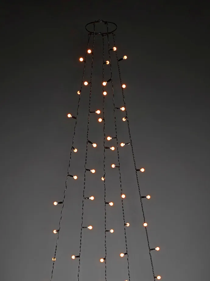 LED-Baummantel in Bernstein