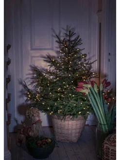 LED-Baummantel in Bernstein